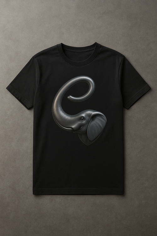 EARNERwear “Elephant E” Black Hoodie