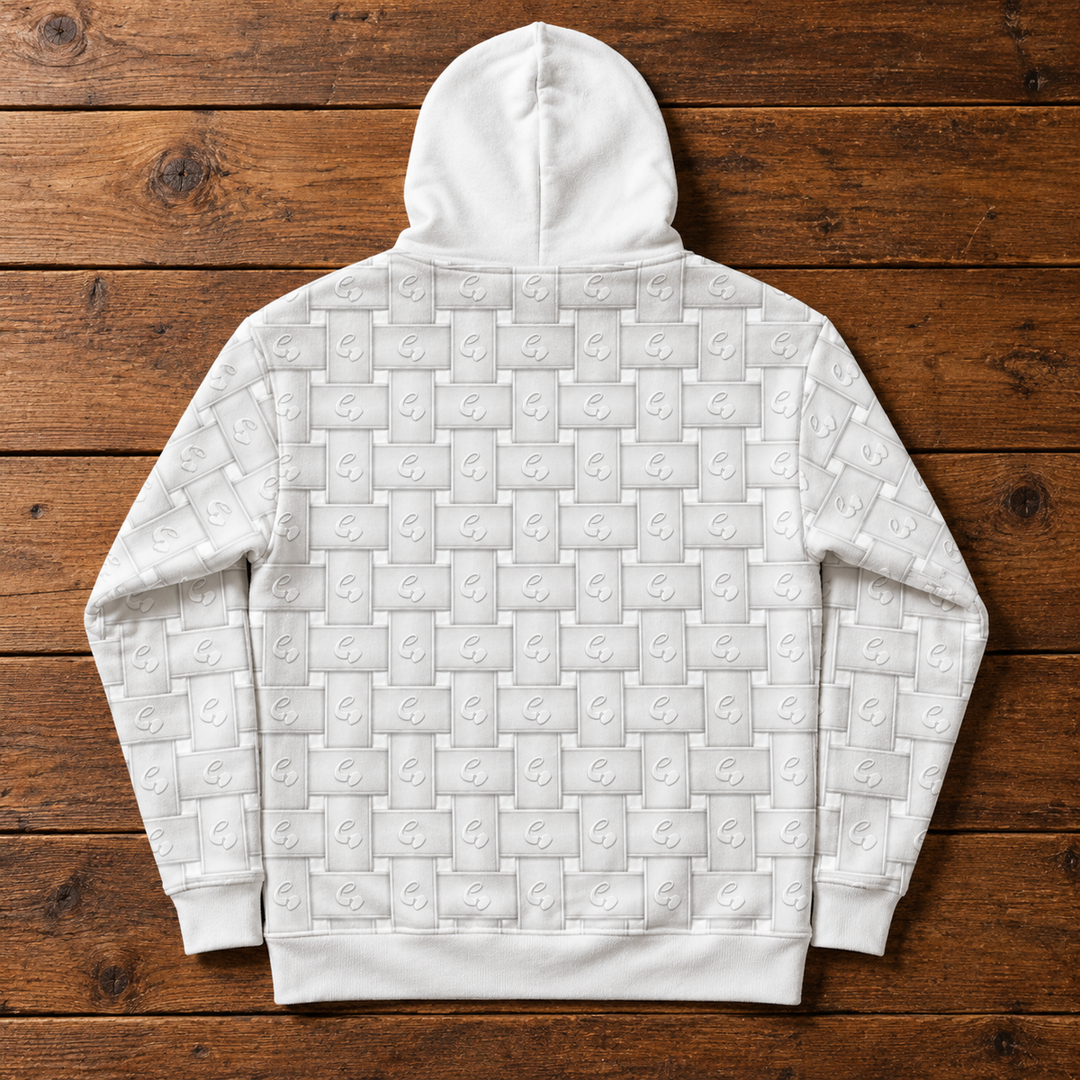 EARNERwear White-on-White Signature Hoodie