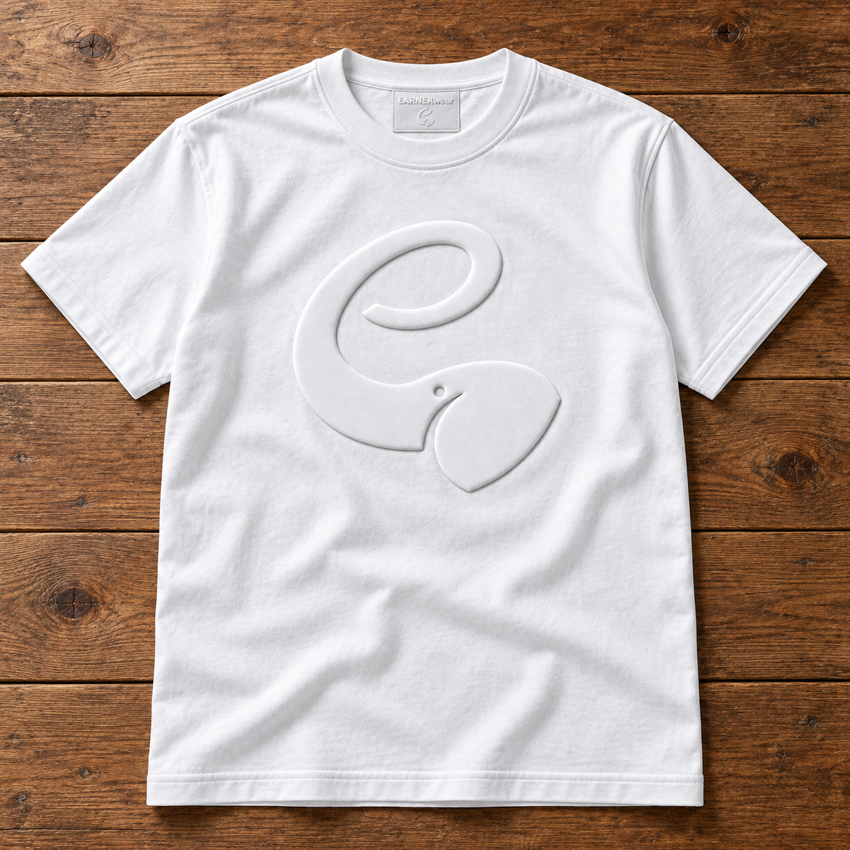 EARNERwear White-on-White Signature T-Shirt