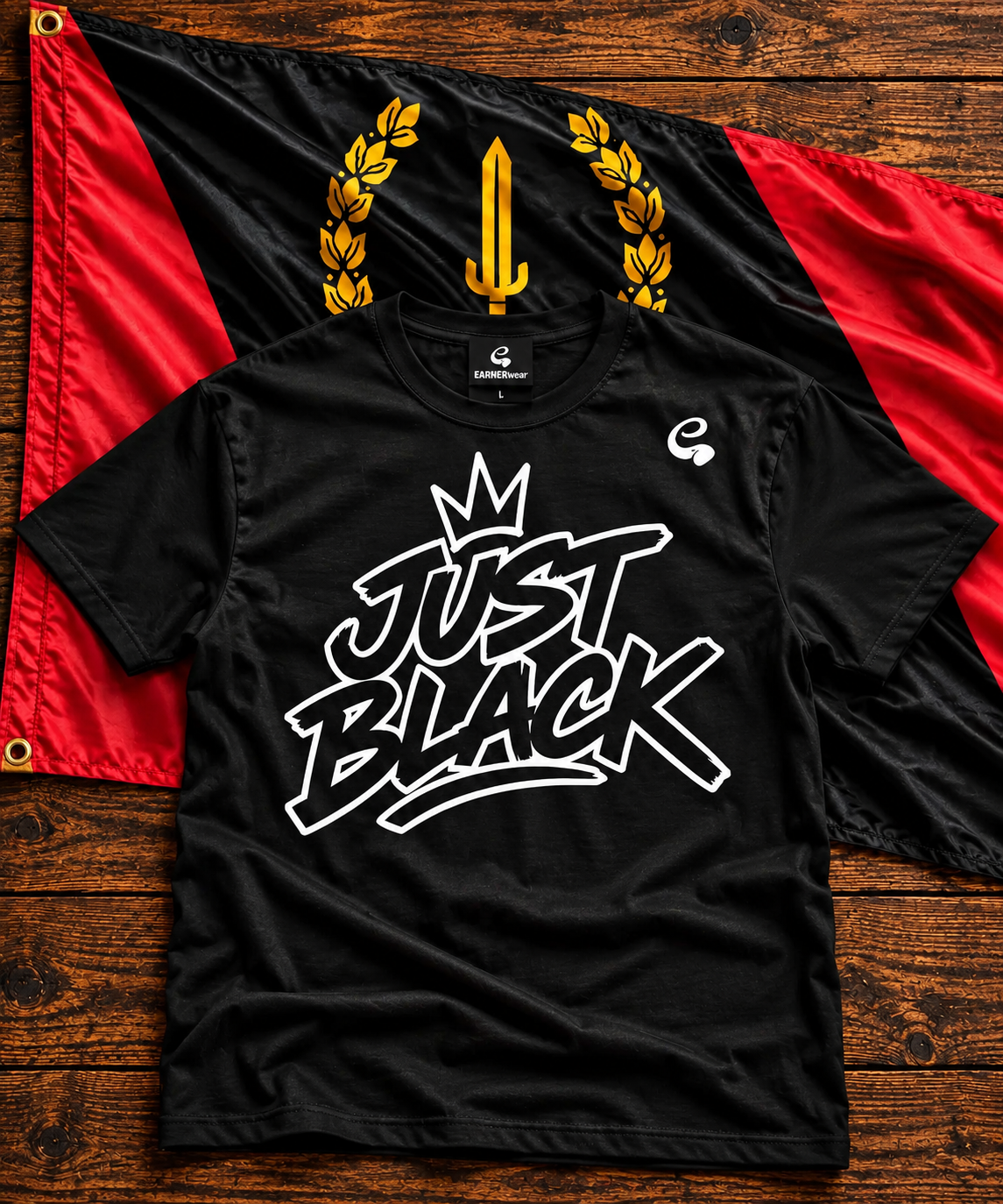 Just Black — EARNERwear T-Shirt
