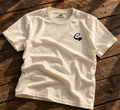 EARNERwear shirt lifestyle flat lay on rustic wood background